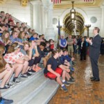 May 23, 2016 – Senator Hutchinson had the chance to visit and take a picture with students and faculty from Keystone Junior/Senior High School during a visit to the Capitol. Keystone Junior/Senior High School is located in Knox, PA, in Clarion County. 05/23/16