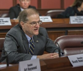 March 19, 2018 - Senator Hutchinson attended a Senate Health and Human Services Committee meeting where he asked several questions regarding the legislation being considered. 03/19/18