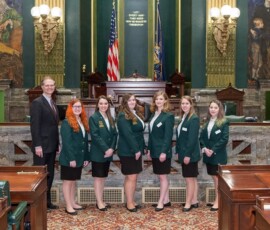 March 31, 2017 – Senator Hutchinson met with 4-H members from his district during their recent to Harrisburg. The students also met with the Secretary of Agriculture, Russell Redding, to discuss various agricultural topics. 03/31/17