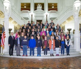 March 31, 2017 – Senator Hutchinson met with students from Clarion High School during their recent trip to the Capitol. 03/31/17