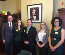 April 10, 2019 -- Senator Hutchinson met with Slippery Rock University students during their trip to Harrisburg for their annual advocacy day to discuss issues relating to Slippery Rock University and the State System of Higher Education. 04/10/19