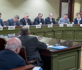 April 17, 2018 - Senator Hutchinson listened to testimony from members representing the farm bureaus of northwest Pennsylvania during their annual Farm Bureau Legislative Day forum. Members from throughout the Commonwealth gathered together in Harrisburg to share their thoughts and concerns regarding the many agriculture issues facing the farming community. 04/17/18
