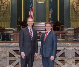 April 30, 2018 - Senator Hutchinson met with Thomas McConnell, who currently serves as the Clarion County Treasurer. 04/30/18