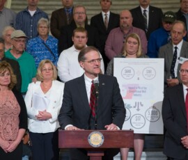 May 9, 2017 – Senator Hutchinson speaks at a rally in support of PGCC (Pennsylvania Grade Crude Oil Coalition) and PIPP (Pennsylvania Industry of Petroleum Producers) and a recent impact study released detailing the industry’s positive affect on Pennsylvania’s economy. 05/09/17