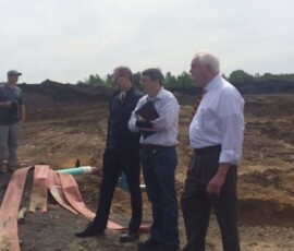 June 7, 2019 – Senator Hutchinson toured an abandoned mine reclamation site in Irwin Township, Venango County with Representative Lee James, DEP Secretary McDonnell. 06/07/19