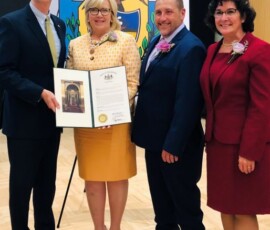 September 10, 2019 – Senator Hutchinson presented a citation to Butler Commissioners Leslie Osche, Kevin Boozel and Kimberly Geyer recognizing their recent receipt of the David L Lloyd Chamber Business Champion Award. 09/10/19