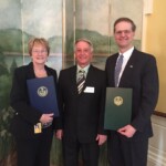 April 13, 2016 – Senator Hutchinson, along with Representative Kathy Rapp, presents Forest County Commissioner Basil Huffman with a resolution recognizing his service at DCED’s Local Government Day Ceremony. He was also recognized that day by DCED for his outstanding work as Commissioner of Forest County. He also was a recipient of the Governor’s Award for Local Government Excellence.” 04/13/16
