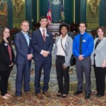 April 5, 2016 – Senator Hutchinson meets with students from Clarion University during PASSHE’s Advocacy Day. They discussed issues specific to Clarion University as well as issues relating to the state system of higher education as a whole.” 04/05/16