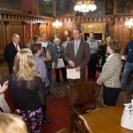 October 24, 2016 – Senator Hutchinson met with the District 1 girls softball team. On the team is Brienna Canter, a constituent of Senator Hutchinson’s. The girls recently won a trip to the World Series by beating New Jersey by a score of 14-7. The team made it all the way to the semi-finals. 10/24/16