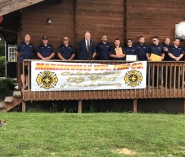 August 19, 2017 - I was pleased to help Marienville Volunteer Fire Company celebrate its 125th anniversary. The proud history and vital role the Marienville Fire Company holds in the community are a tribute to its leaders and members who have carried it to its present heights. 08/19/17