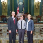 June 6, 2016 – “Senator Hutchinson takes a picture with Representative Kathy Rapp and her grandson, Hayden. Representative Rapp serves all of Warren County and parts of Crawford and Forest Counties. Hayden is working as an intern this summer at the Capitol as a page.” 06/06/16