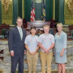 June 22, 2016 – Senator Hutchinson met with local participants in the Keystone Girls and Keystone Boys programs when they visited the Capitol on June 22. The Pennsylvania American Legion Boys State and Pennsylvania American Legion Auxiliary Girls State are the premier programs for teaching how government works while developing leadership skills and an appreciation for their rights as a citizen of our great nation and Commonwealth. 06/22/16