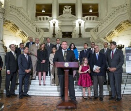 “September 19, 2017 – Senator Hutchinson joined with fellow lawmakers and advocates at a rally in the Capitol in support of a resolution that condemns the practice of selective abortion of babies with down syndrome.” 09/19/17