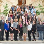 April 12, 2016 – Senator Hutchinson, along with Representative Lee James, met with students from Rocky Grove High School on their trip to the Capitol. The students spoke with Senator Hutchinson about their studies and education issues. 04/12/16