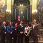 April 5, 2016 – Senator Hutchinson met with Slippery Rock University students to discuss issues regarding higher education and the state system universities. The students were in Harrisburg attending the Pennsylvania State System of Higher Education’s Advocacy Day. 04/05/16