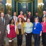 March 22, 2016 – Senator Hutchinson met with students from the University of Pittsburgh, Titusville campus, during the University of Pittsburgh’s annual Pitt Day in Harrisburg. 03/22/16