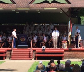 July 11, 2015 – Senator Hutchinson introduced The US Army Field Band in Franklin, PA. 07/11/15